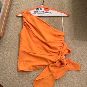 Amanda Uprichard One Shoulder Top